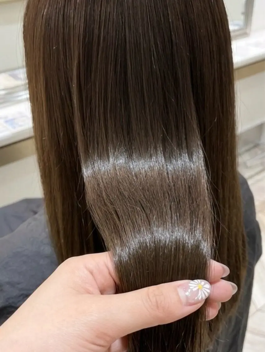 ロング カラー 透明感カラー🫧 幕内梨乃亜のヘアスタイル