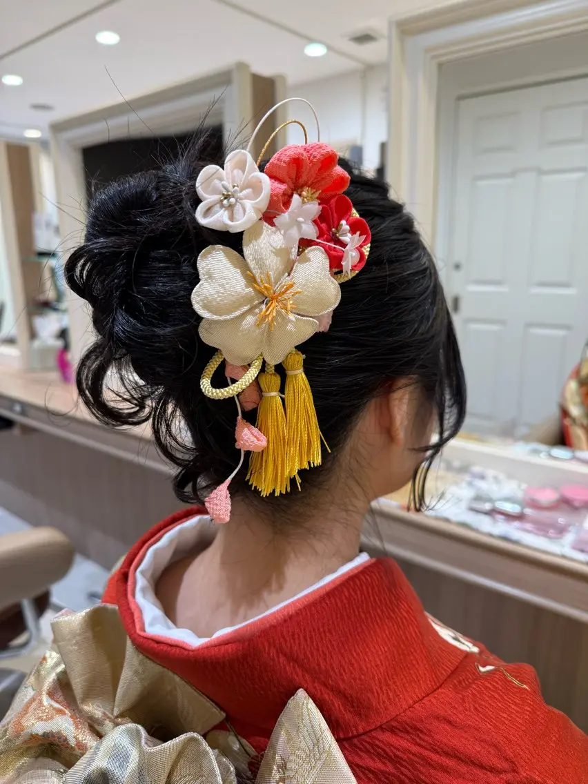 ロング ヘアアレンジ ヘアセット 韓国ヘアメイク🎀/ 縮毛矯正✨山本媛香のヘアスタイル