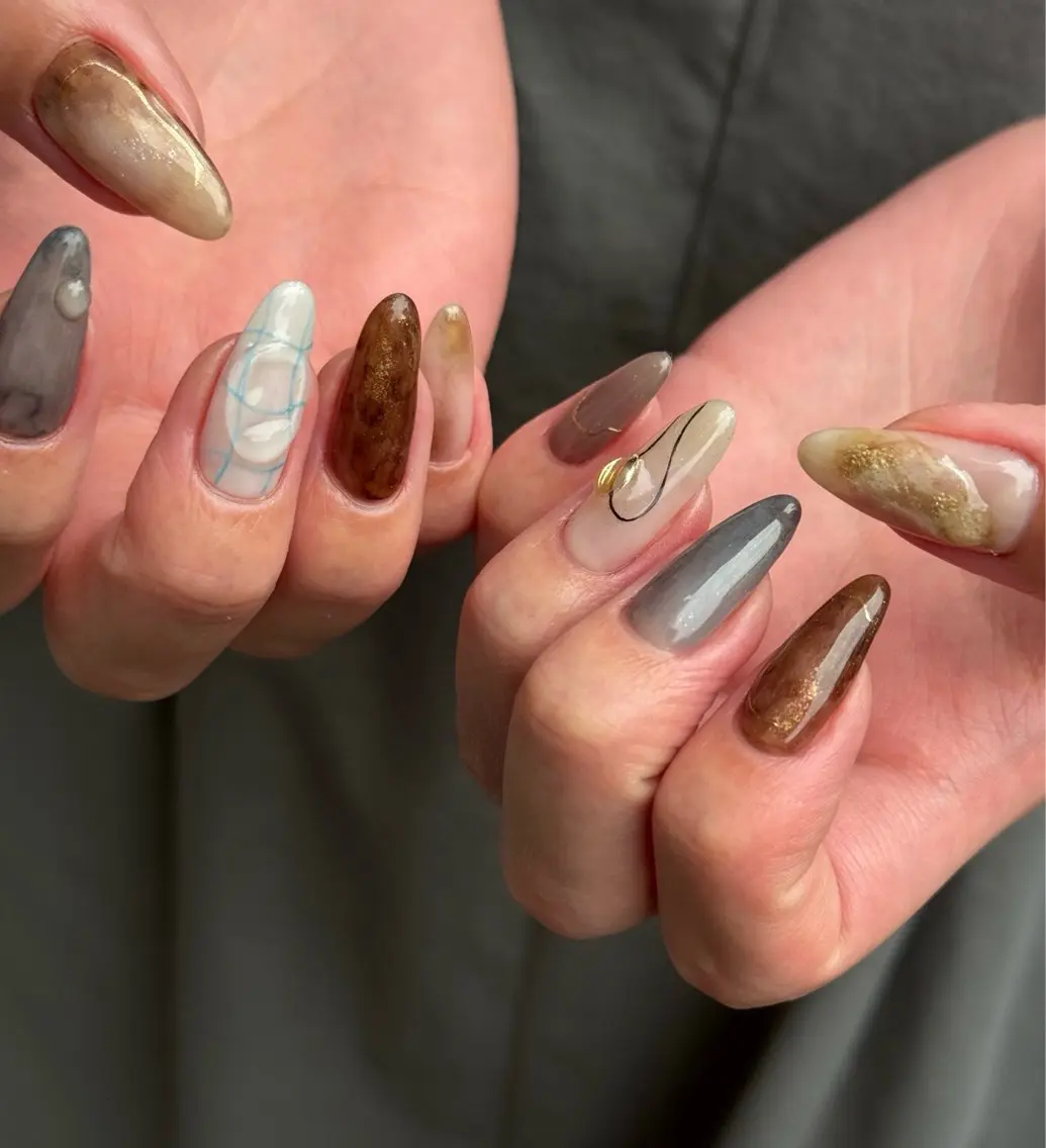 ネイル ニュアンスネイル ハンドネイル Blé nailのネイルデザイン