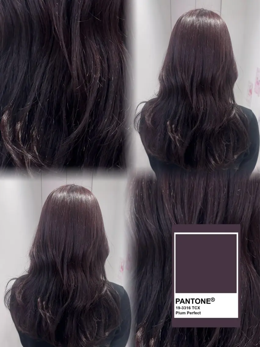 ロング ヘアカラー 透明感カラー🫧⌇ AO🫐🩵のヘアスタイル