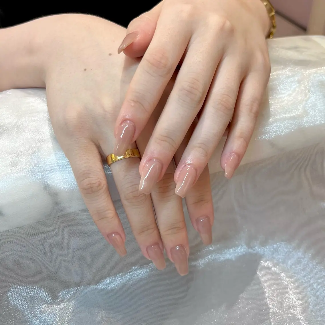 ネイル ハンドネイル 𝐴𝑘𝑎𝑟𝑖 🤎のネイルデザイン