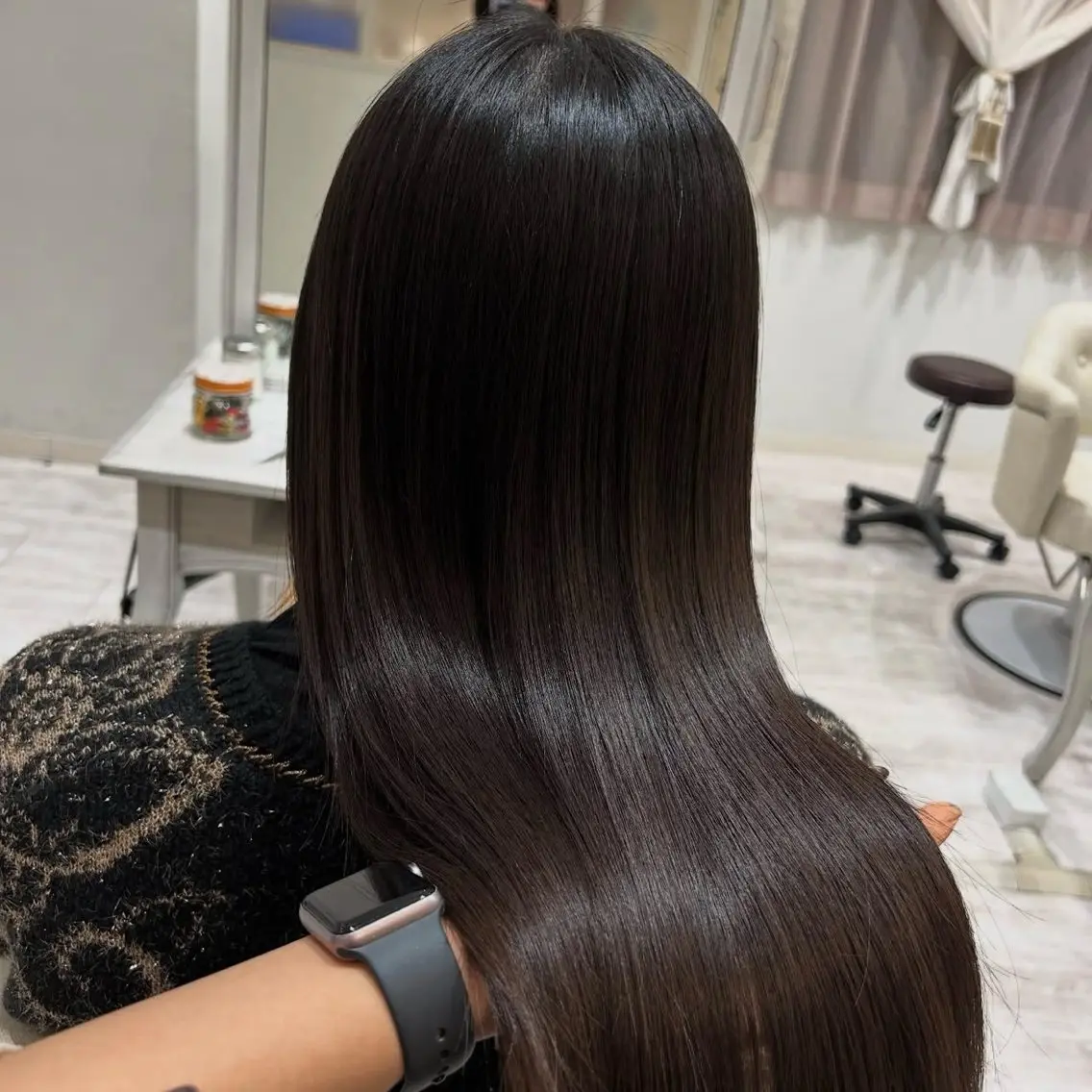 ロング 縮毛矯正 カット 縮毛矯正 トリートメント afrodite HINATAのヘアスタイル