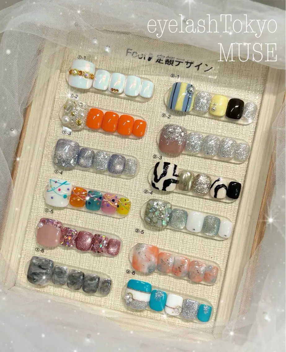 ネイル フットネイル キラキラネイル ラメ(グリッター) マグネットネイル 夏ネイル フットネイル tanaka ◡̈のネイルデザイン