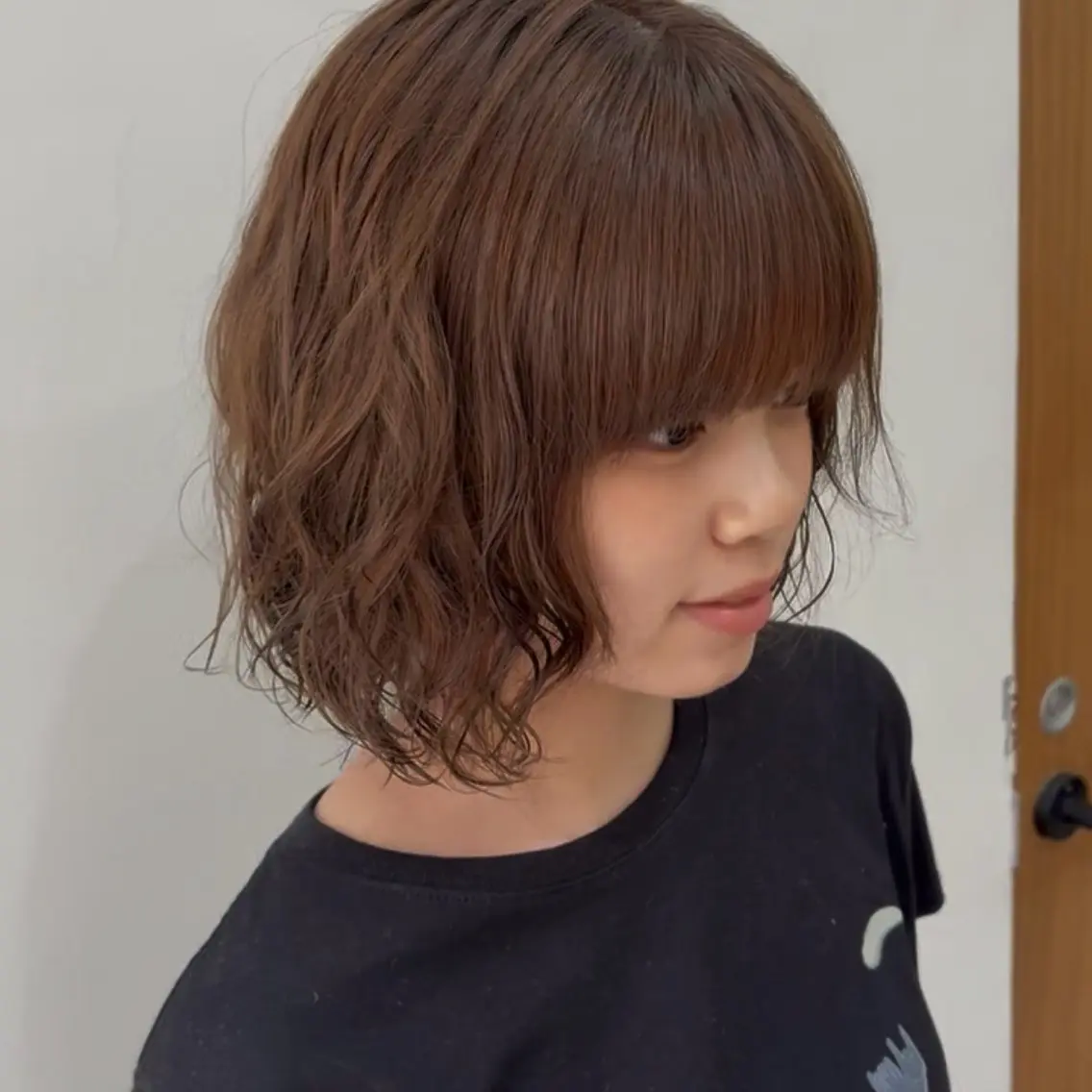 ミディアム カラー ブリーチ ダブルカラー ブリーチなしカラー ヘアカラー momo / カラー、カットモデルのヘアスタイル