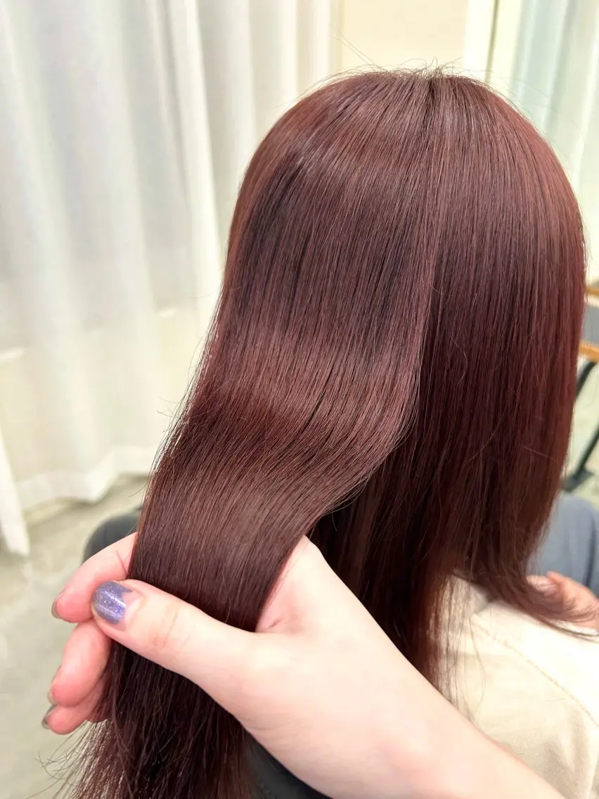 ミディアム カラー ヘアカラー 7Bridge 滝内ひよりのヘアスタイル