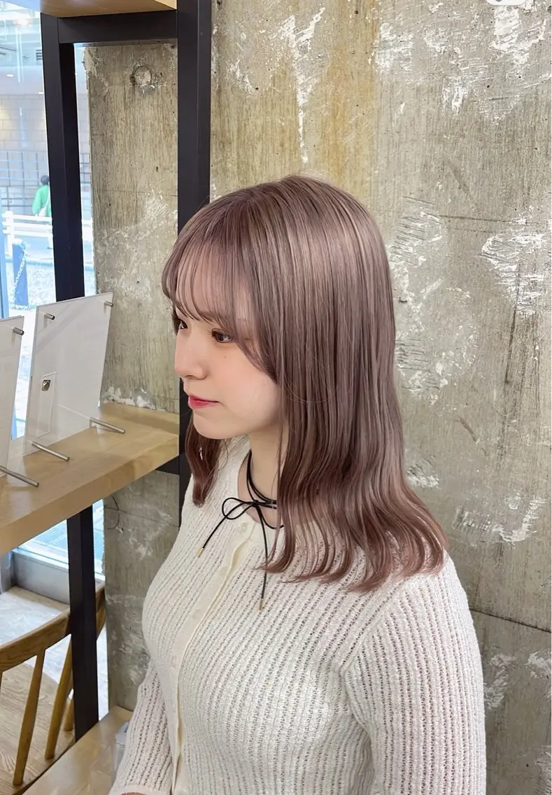 カラー ブリーチ ヘアカラー ブリーチ/透明感/ アレンジ/🍒ゆなのヘアスタイル