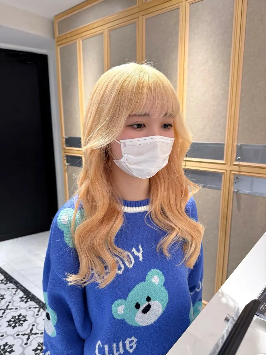 ロング カラー ヘアアレンジ ヘアカラー トリートメント ヘッドスパ 艶髪/ボブモデル 募集🫧terukaのヘアスタイル