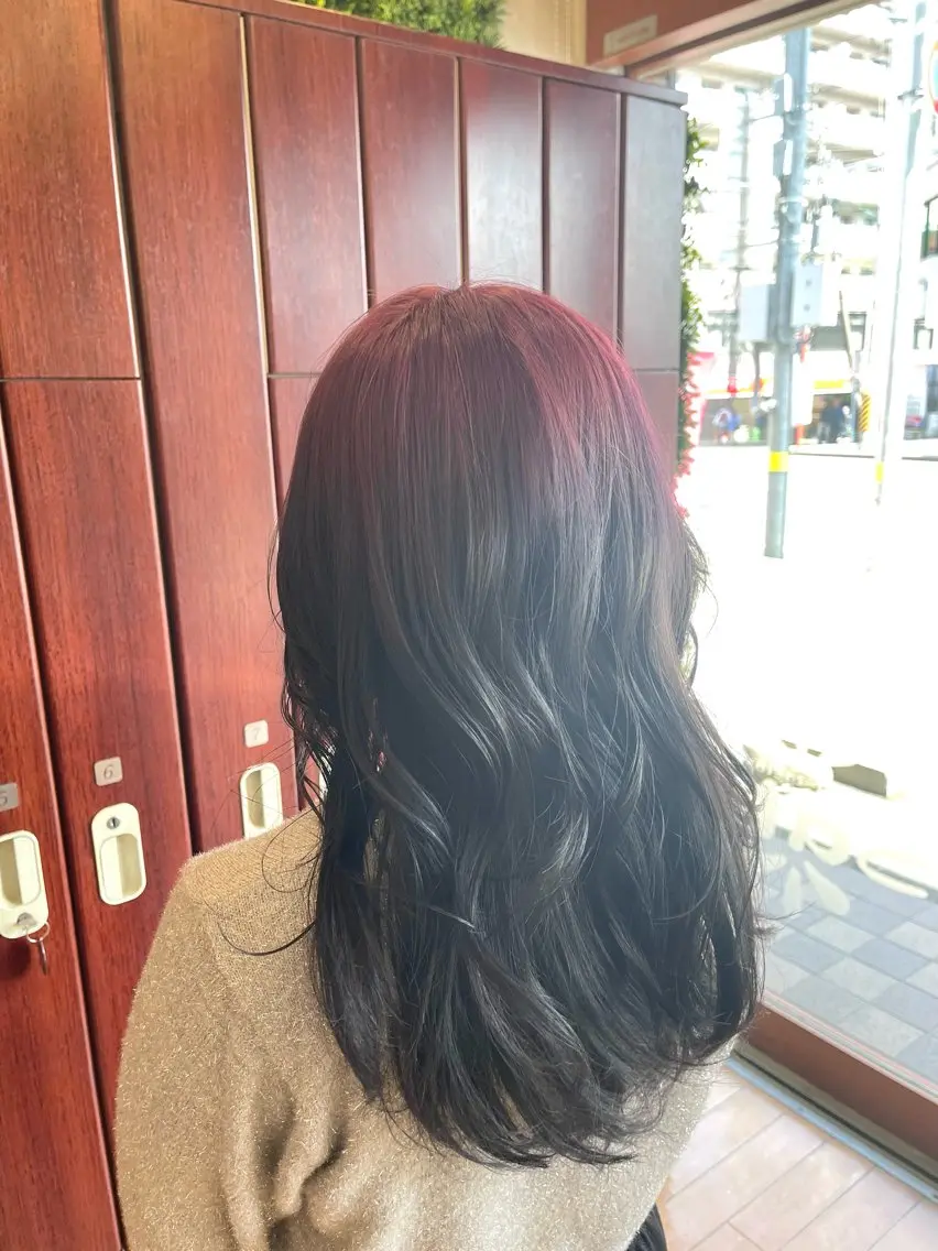 ロング カラー デザインカラー 🇰🇷韓国ヘア 🇰🇷ナミユウのヘアスタイル