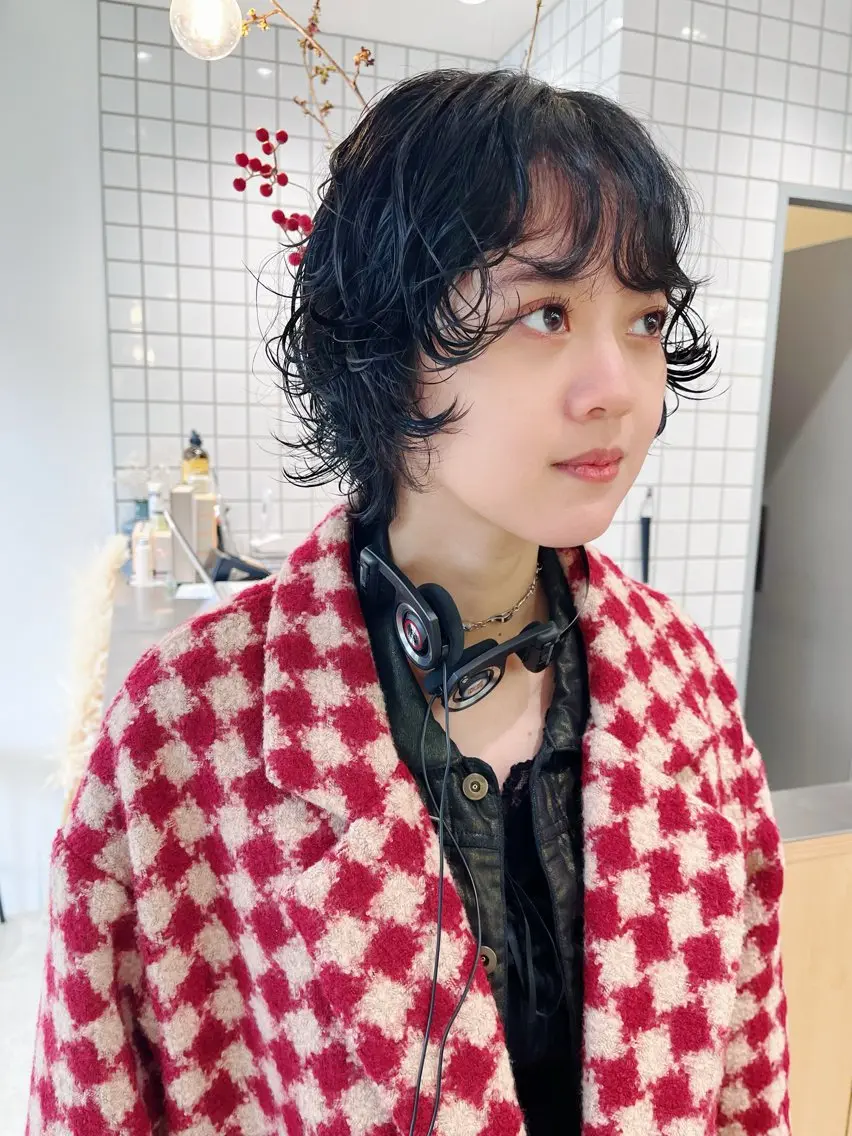 ショート パーマ ショートヘア ウルフカット 似合わせパーマ/ kazuのヘアスタイル