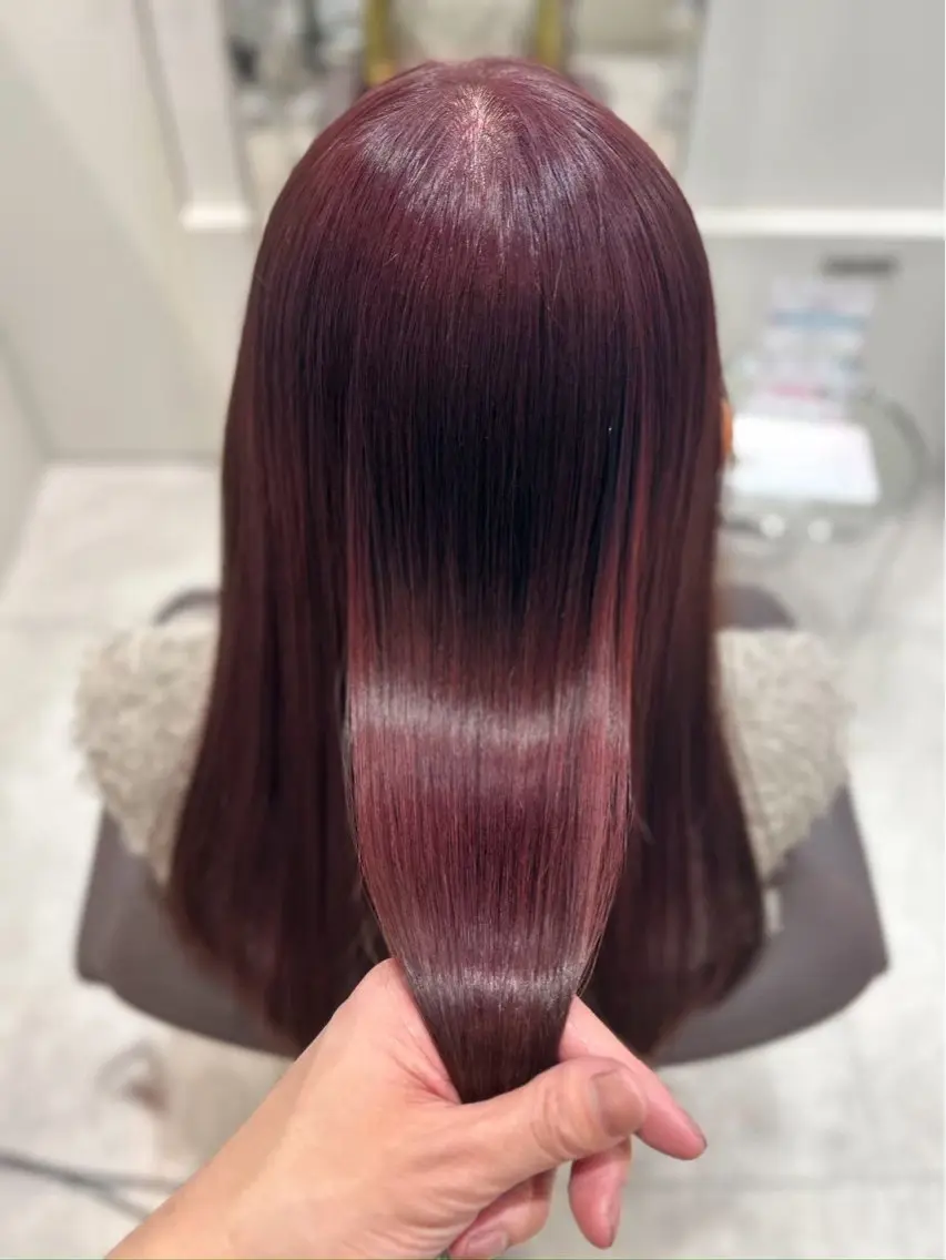 ロング ヘアカラー 艶カラー/暖色カラー /キナリ💥のヘアスタイル