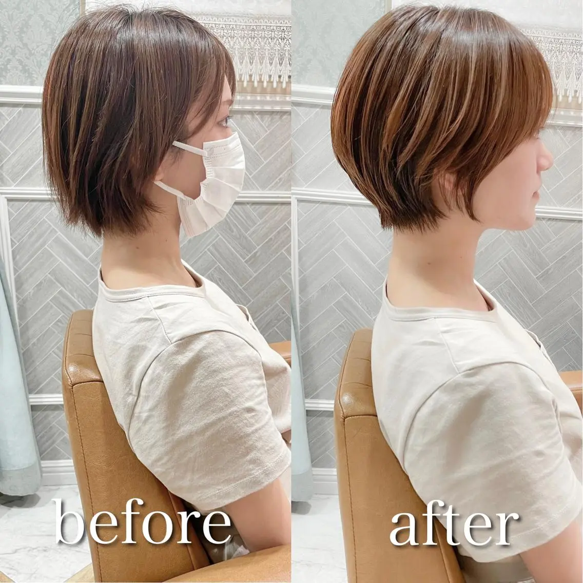 ショート カラー カット ヘアカラー トリートメント ❤️ショートの達人 ❤️成田一輝のヘアスタイル