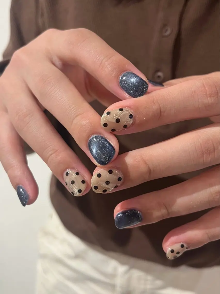 ネイル ドット ニュアンスネイル ハンドネイル mieux neneのネイルデザイン