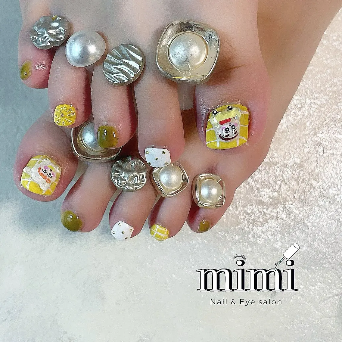 ネイル アートネイル フットネイル 夏ネイル Ruru nailのネイルデザイン
