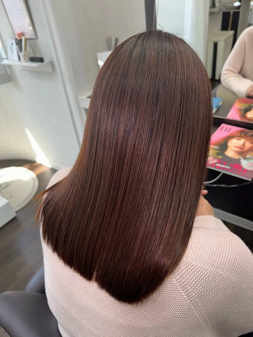 セミロング 美髪髪質改善✨ 店長 天城由香のヘアスタイル