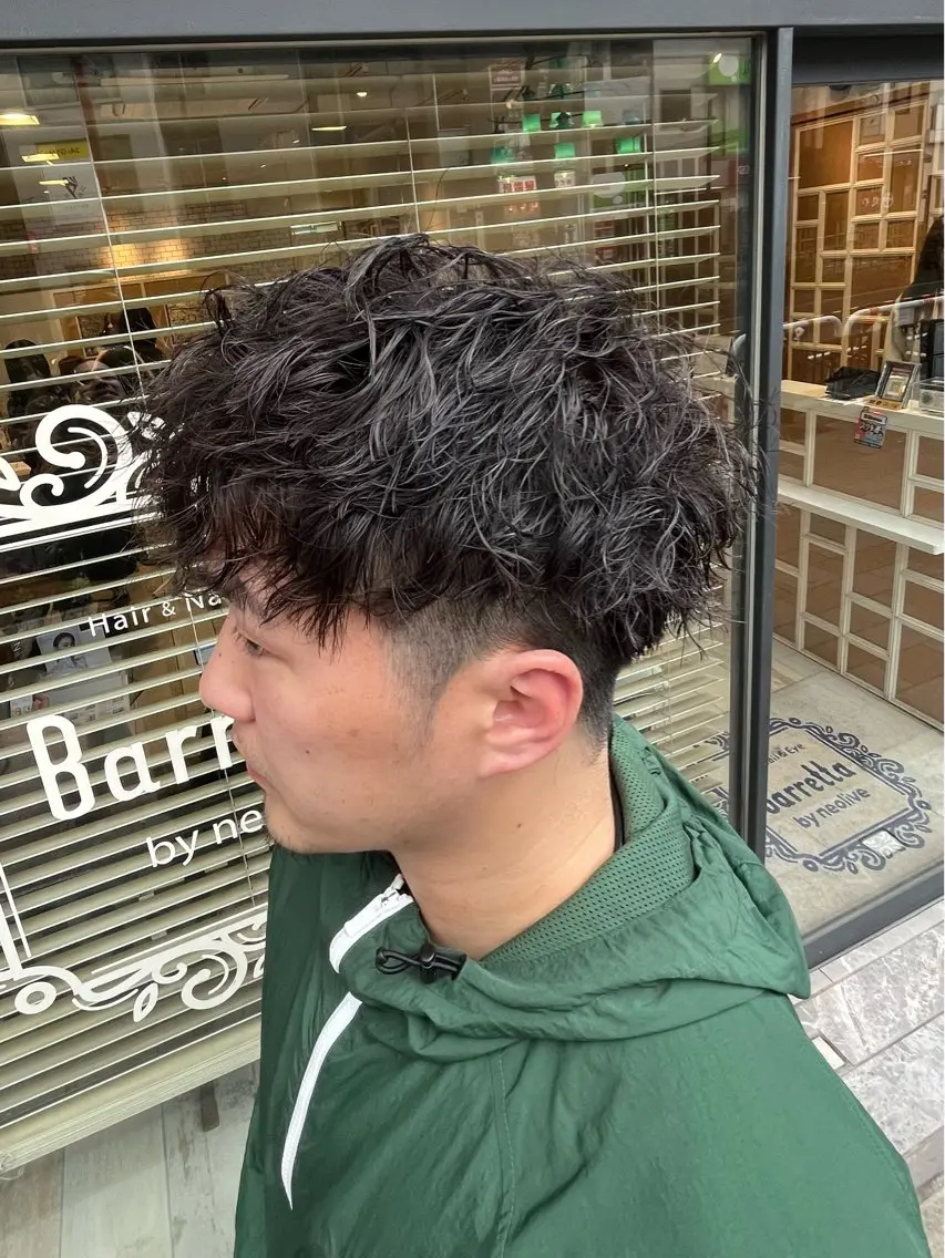 パーマ メンズ カット パーマ ヤシロケンタ メンズ特化のヘアスタイル