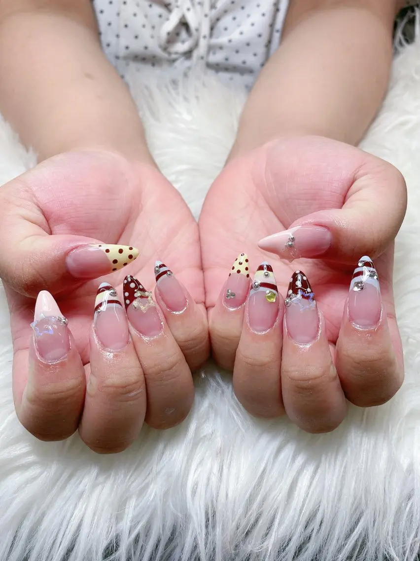 ネイル 長さ出し フレンチネイル グラデーション 韓国ネイル マグネットネイル ハンドネイル VB HEAVEN nailのネイルデザイン