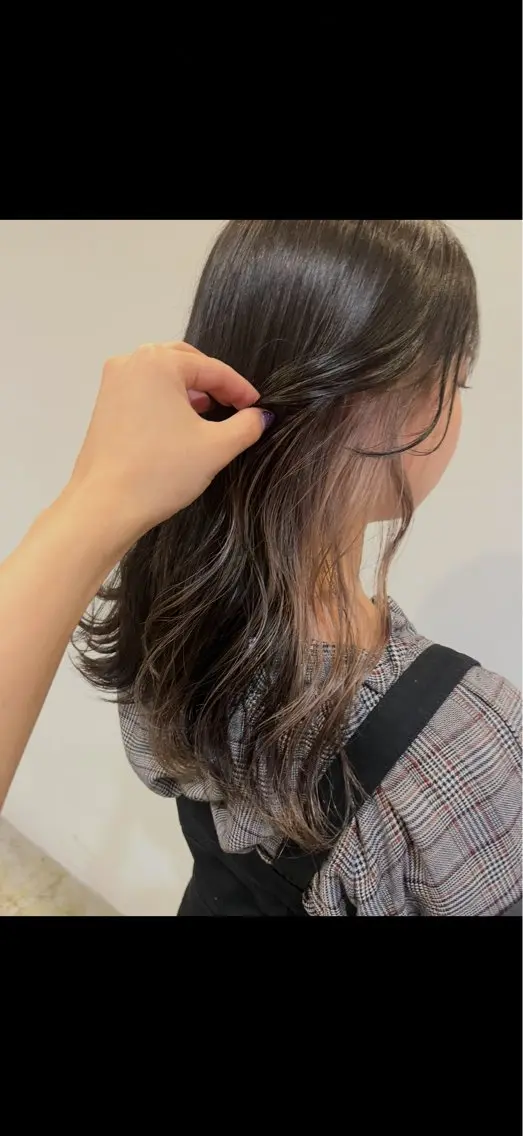 ミディアム カラー ヘアカラー defi ゆいのヘアスタイル