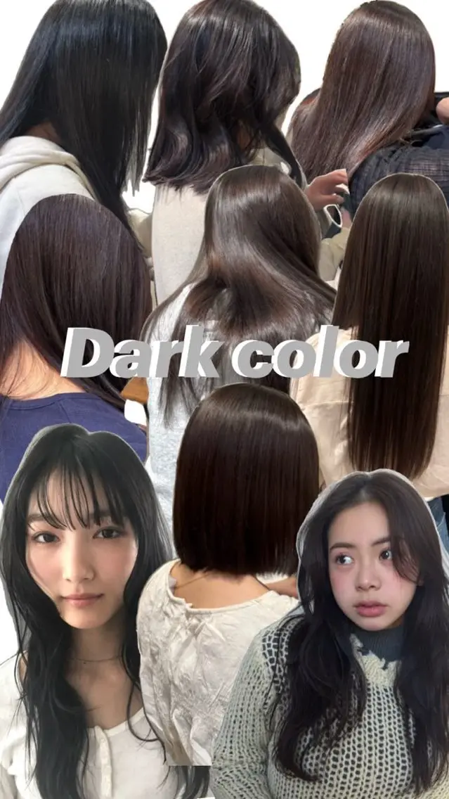 ロング カラー ヘアカラー トリートメント ダブルカラー/ 透明感カラー/上村凜のヘアスタイル