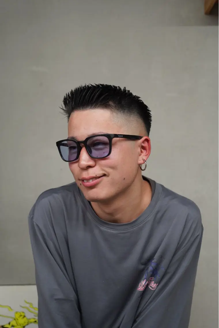 メンズ フェードカット カット ヘアセット 関 晃哉のヘアスタイル