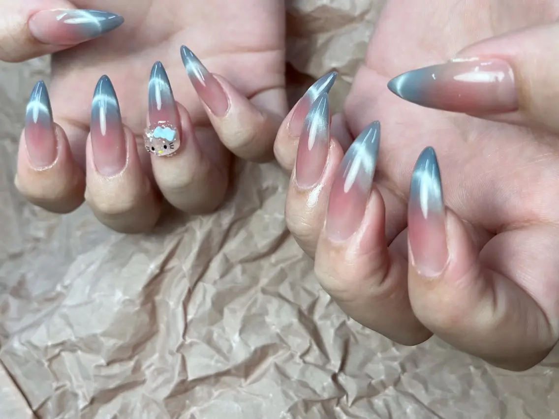 ネイル チークネイル マグネットネイル ToliyDeliy Nail Salonのネイルデザイン