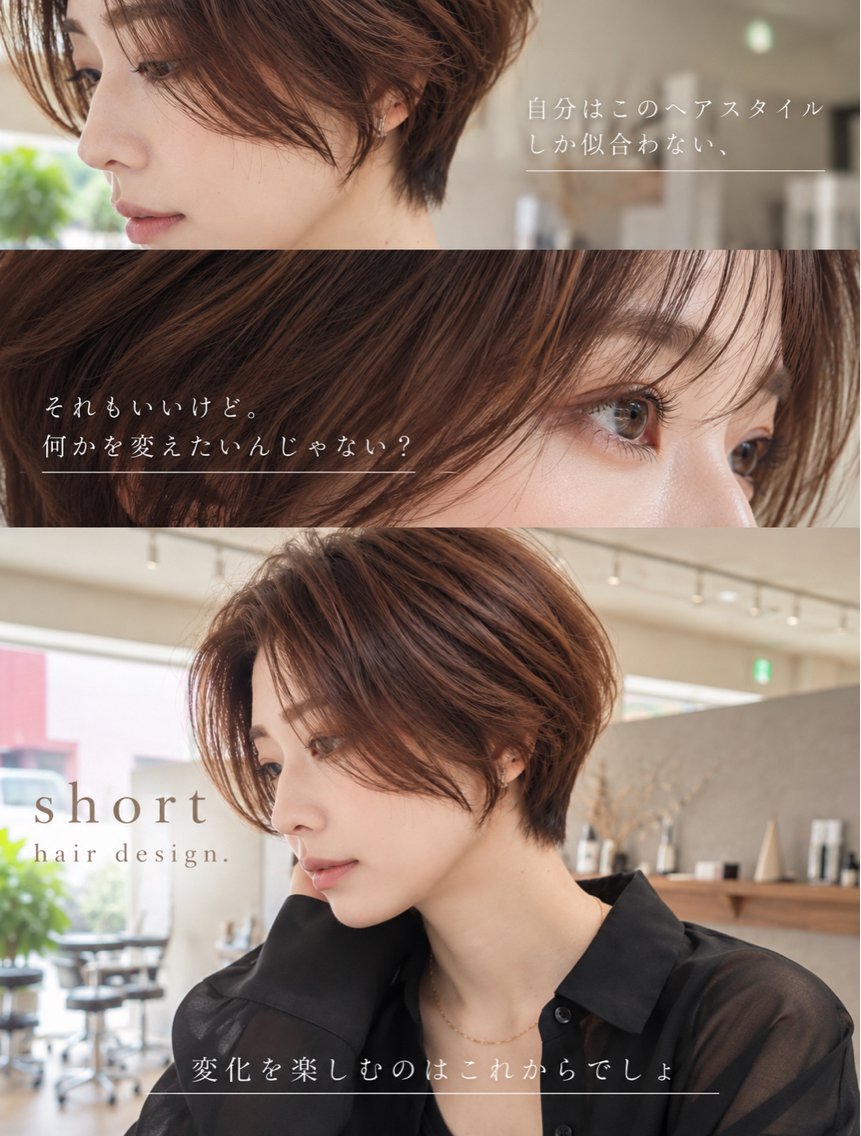 【カット+カラー】10月限定2名様.上八木店特別企画でカットモデル募集中!艶カラー+3300円3StepTR+3300円の写真