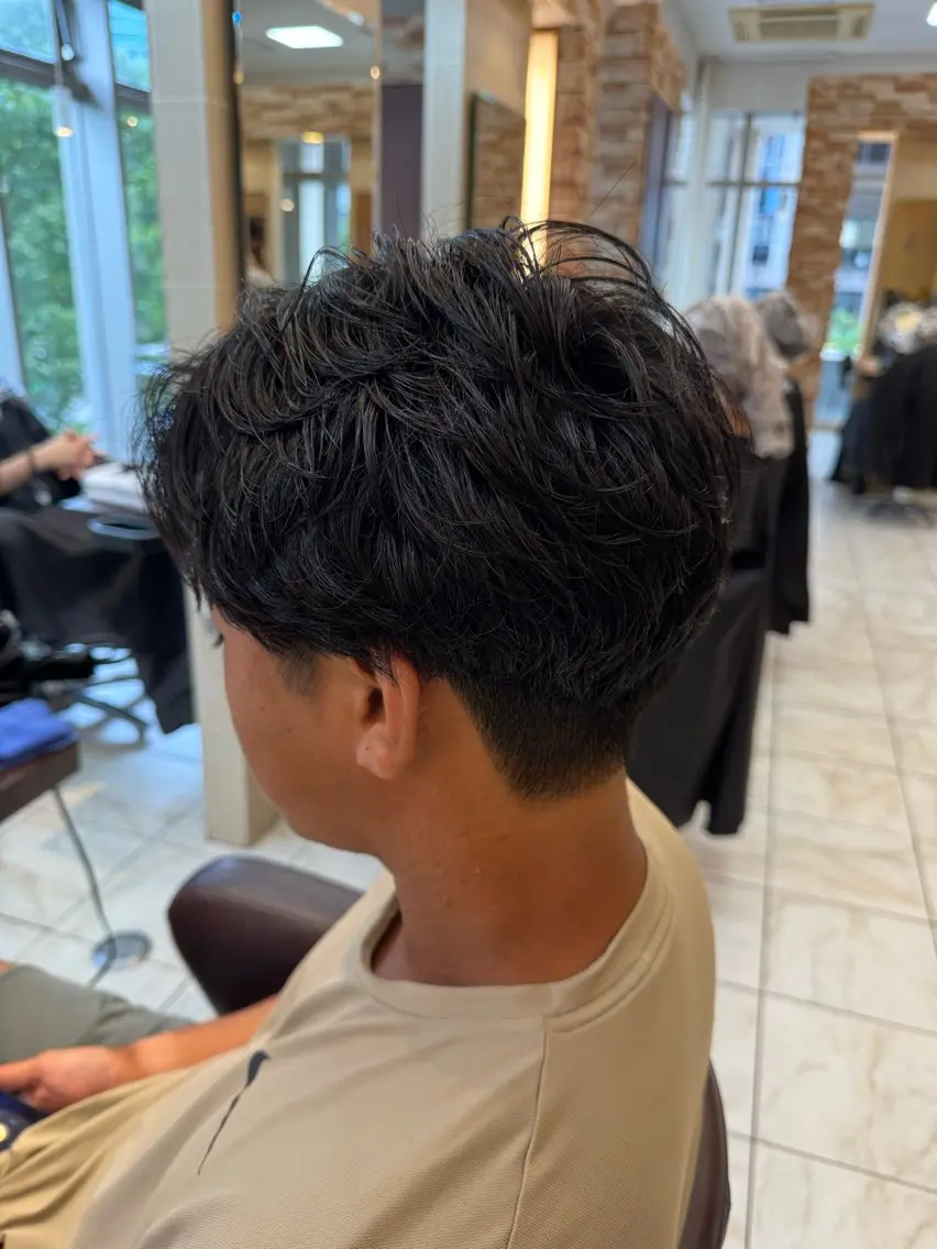 パーマ メンズ フェザーパーマ メンズパーマ カット パーマ ⭐️メンズパーマ 宮野翔⭐️のヘアスタイル