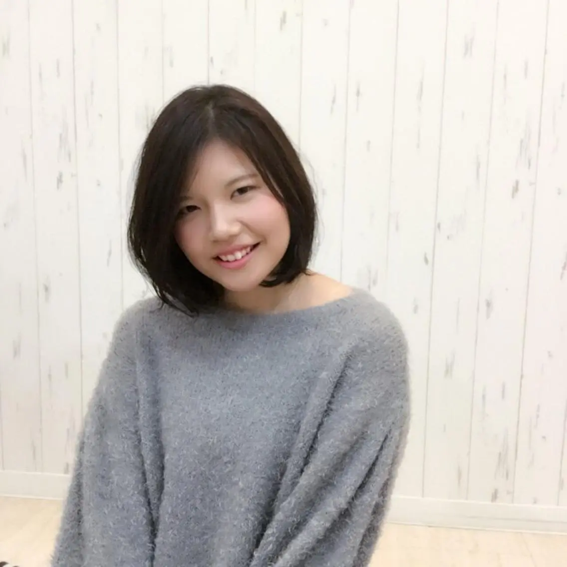 ミディアム カラー ヘアアレンジ ボブ KAIzen. tomoのヘアスタイル