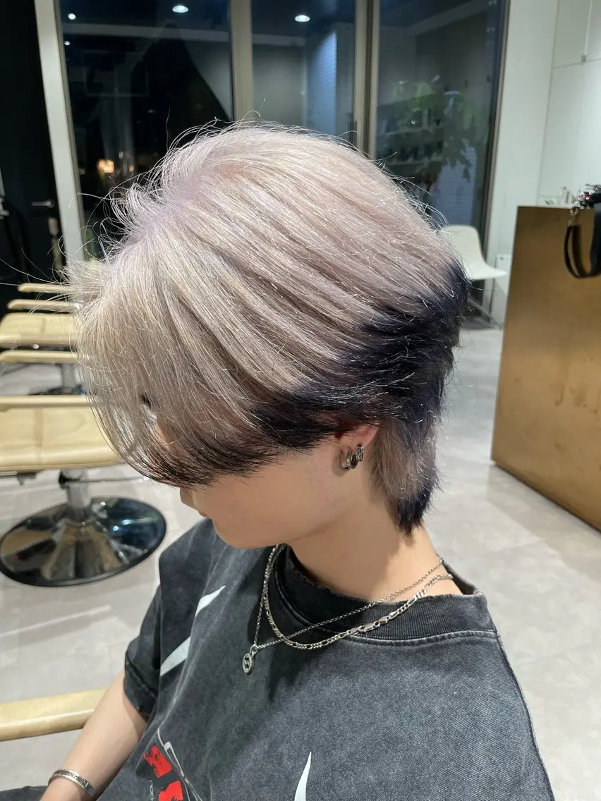 カラー メンズ 無料ショートモデル 募集中❗️秋山ひらいのヘアスタイル