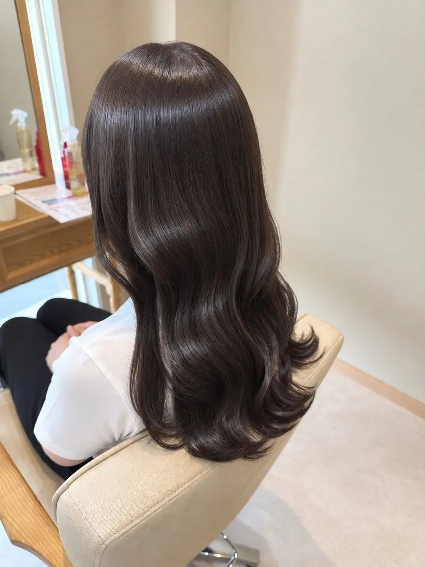 ロング ヘアカラー トリートメント 中村/透明感カラー 艶髪.頭皮診断のヘアスタイル