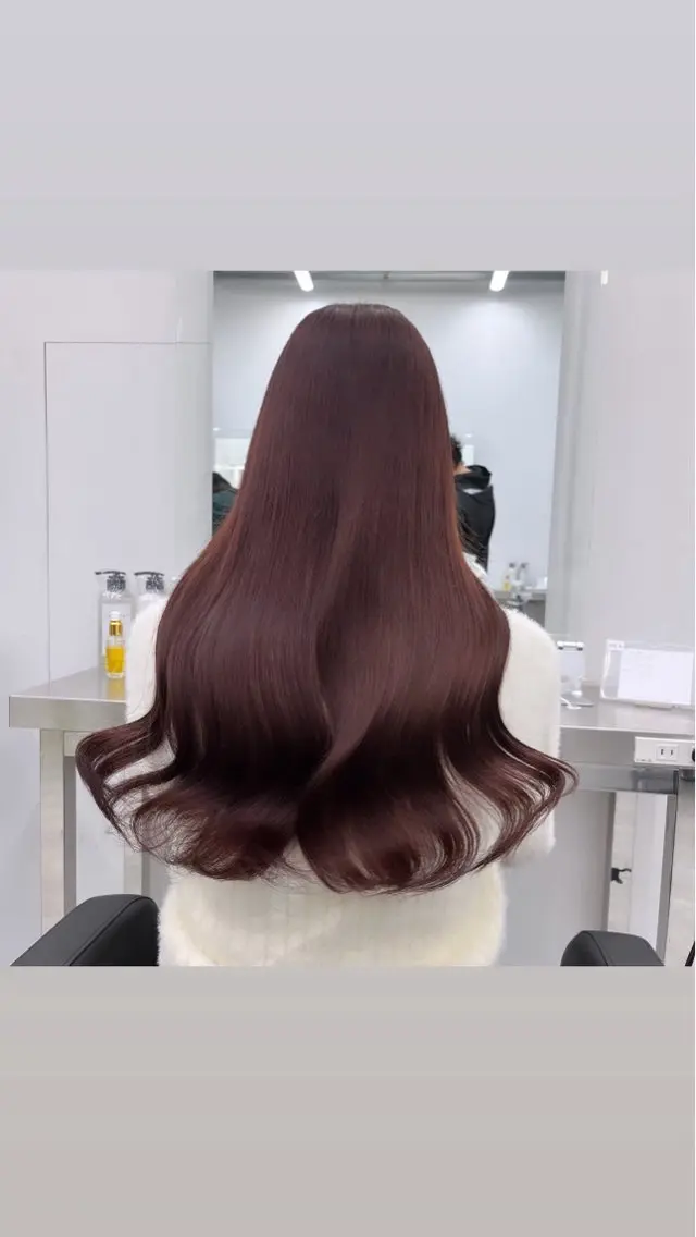 ロング 🤍韓国艶ワンホン ヘアMayu🤍のヘアスタイル