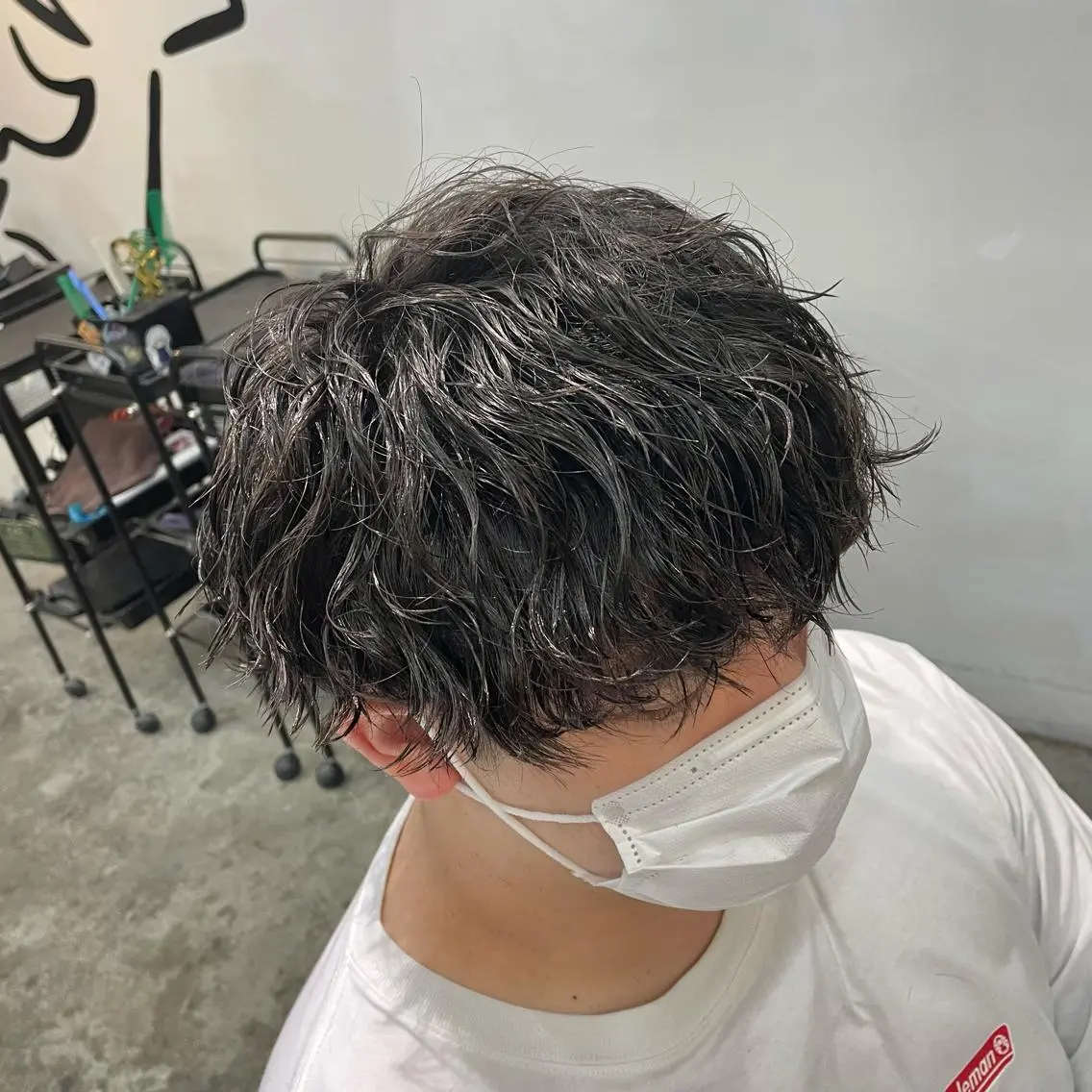 ショート パーマ メンズ カット パーマ メンズ特化美容師/ 藤戸 椋のヘアスタイル