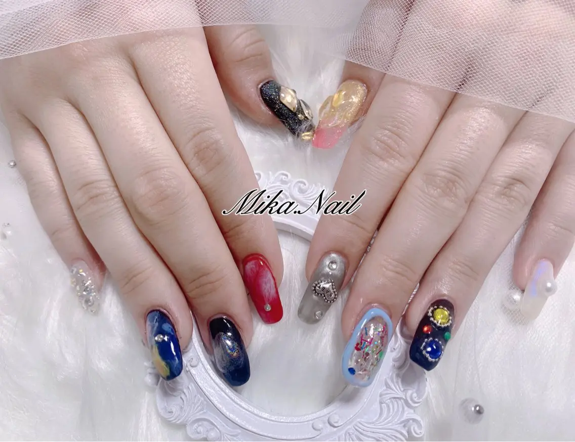 ネイル 冬ネイル Mika Nailのネイルデザイン