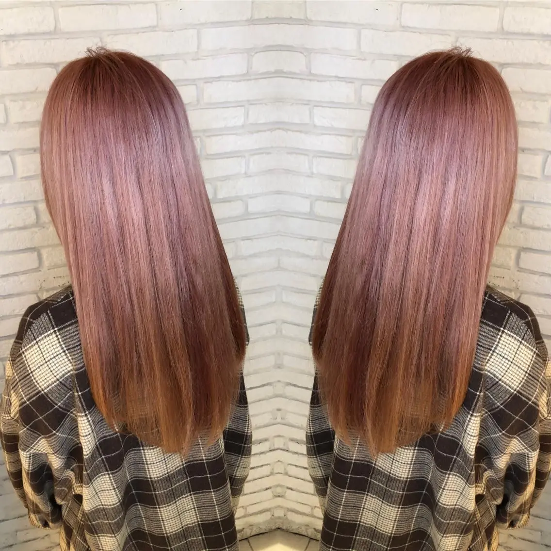 大人気の透明抜群😍ケアブリーチ+カラーの写真