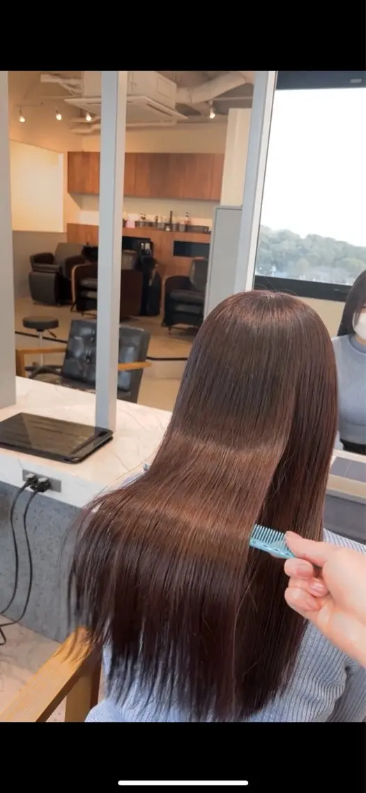 カラー Agu peachのヘアスタイル