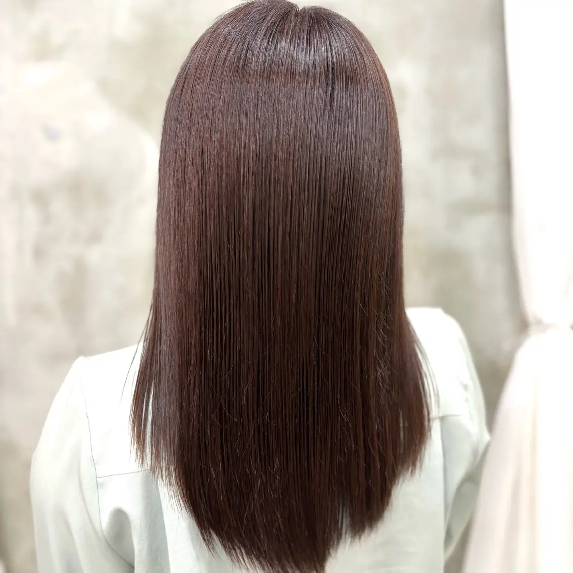 セミロング カラー ヘアカラー トリートメント 艶髪‎カラー🤍 RIKAのヘアスタイル