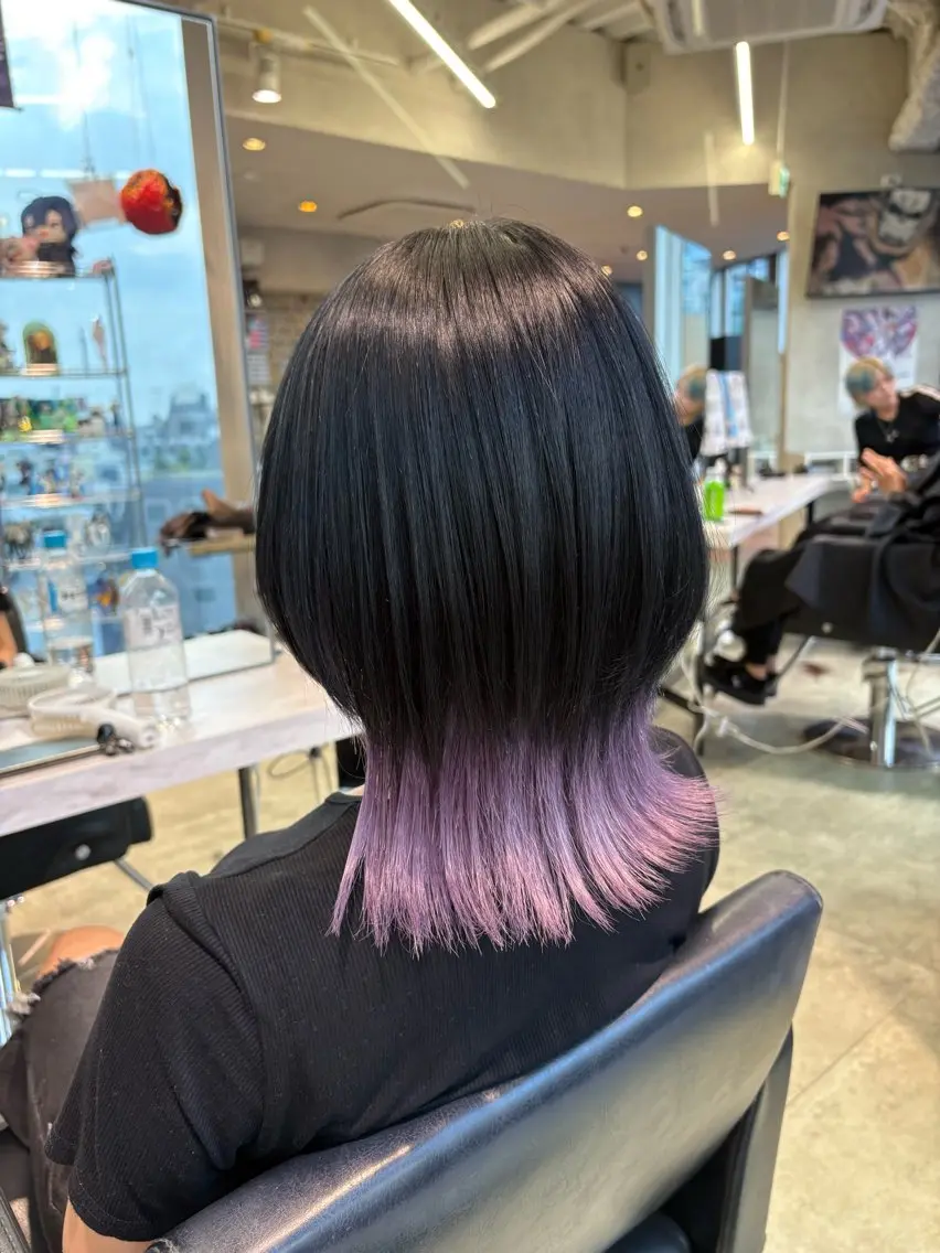 ショート カラー ヘアカラー トリートメント オタク美容師/ 推しカラー/ミクのヘアスタイル