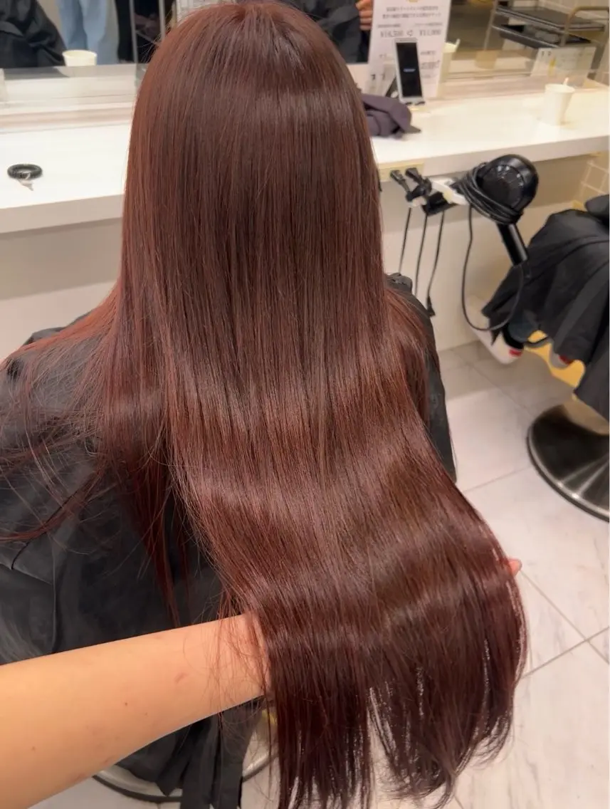 カラー パーマ ヘアアレンジ メンズ カット ヘアカラー トリートメント 🥯縮毛/レイヤー/ ベージュヘア🥯のヘアスタイル