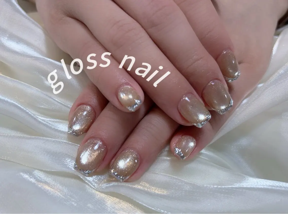 ネイル テンニン💞 gloss nailのネイルデザイン