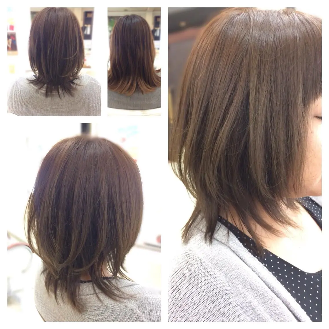 ミディアム レイヤーカット いけだ ゆうのヘアスタイル