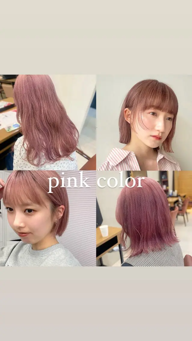 ショート カラー ブリーチ ピンクカラー 顔まわり🥨レイヤー /透明感/水口舞奈のヘアスタイル
