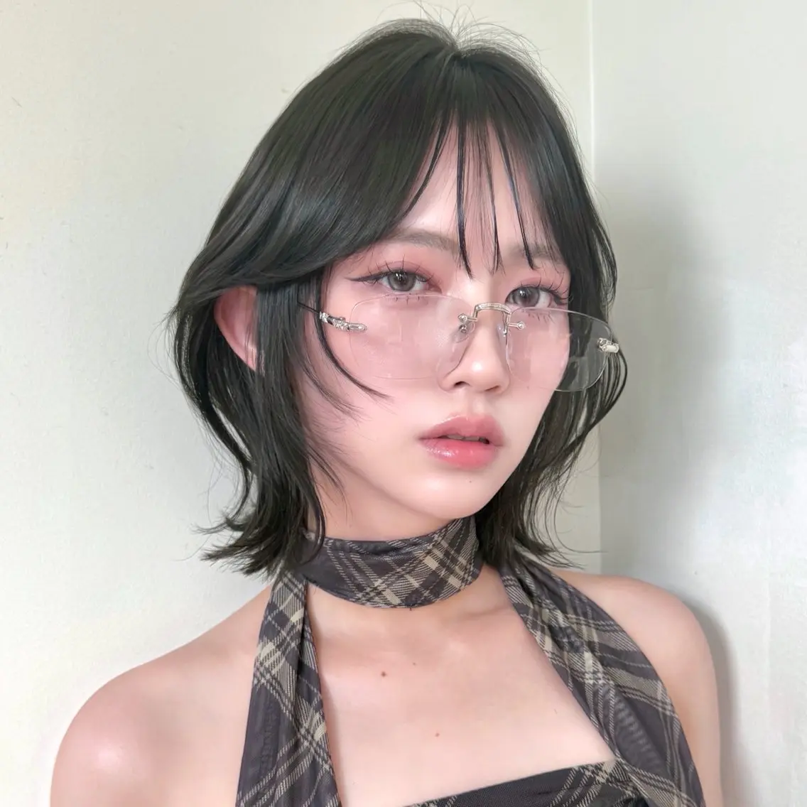 ショート カット ヘアカラー トリートメント 韓国/くびれミディ/ ボブレイヤー/千純のヘアスタイル