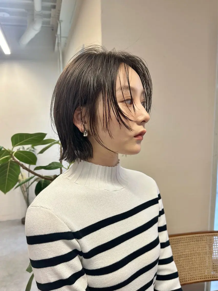 ショート カラー カット ヘアカラー トリートメント ハイトーン×似合わせ 🌱中川慎之介のヘアスタイル