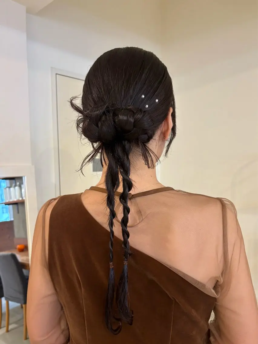 ヘアアレンジ ヘアセット 山形 梨沙のヘアスタイル