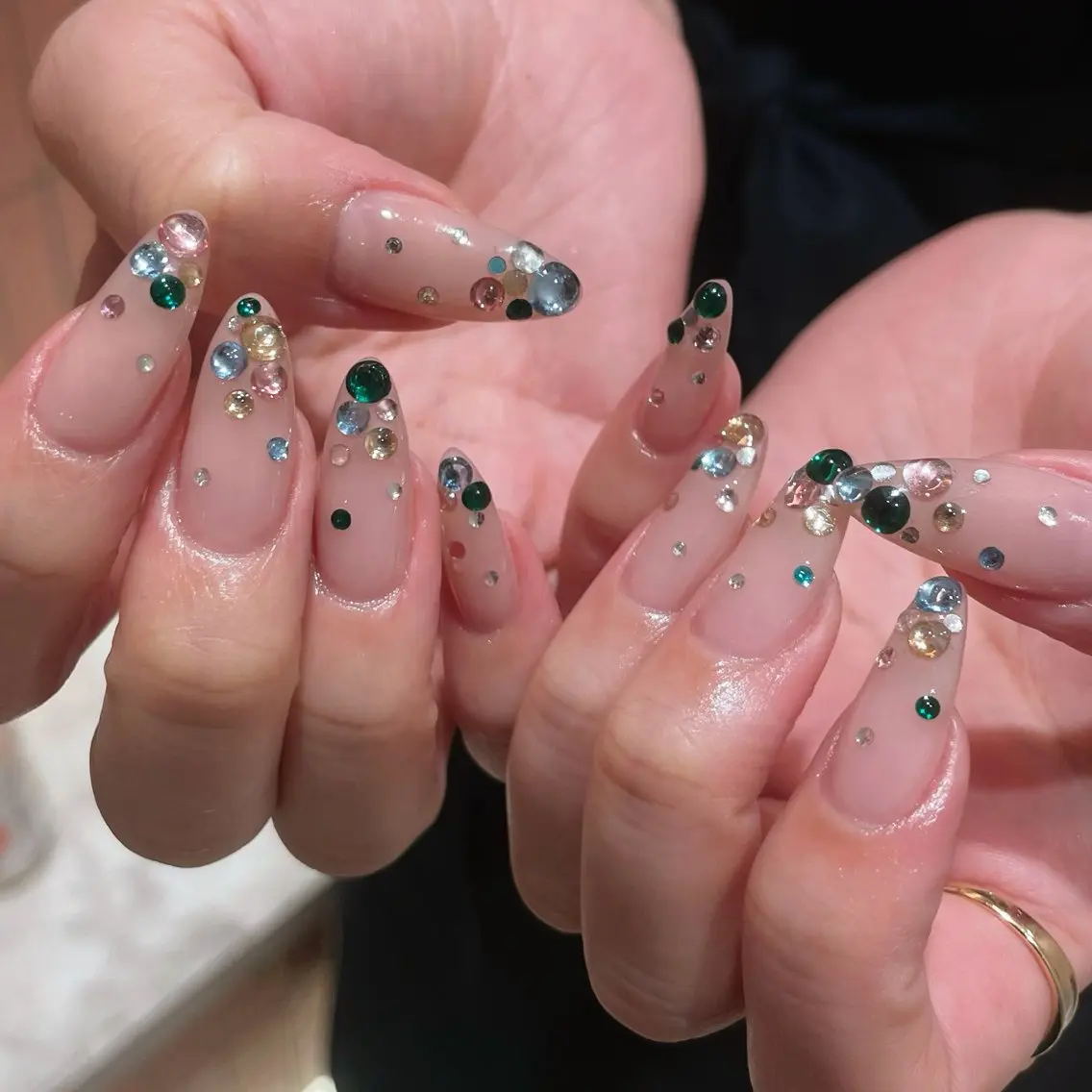 ネイル ストーンネイル ハンドネイル フットネイル ailed'Ange 🍒miuのネイルデザイン