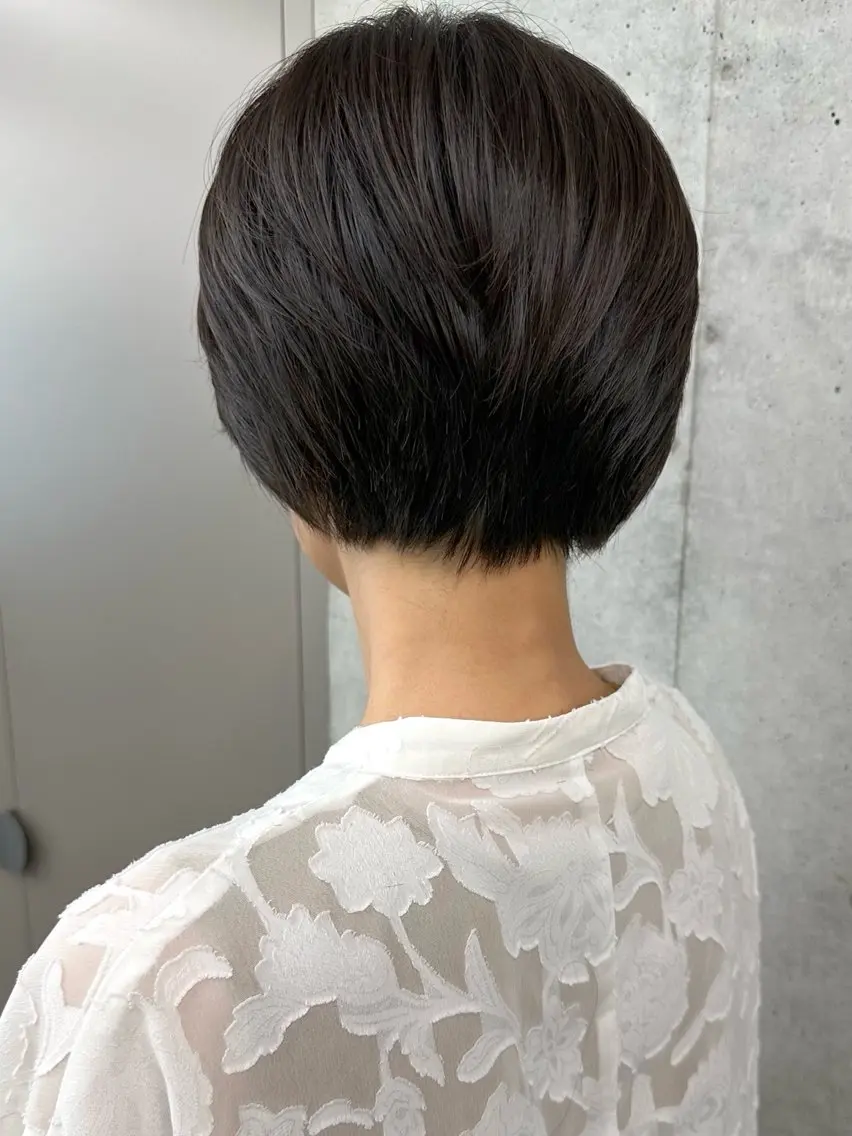 ショート ショートボブ ボブ ショートヘア カット ヘッドスパ ボブ/ゆるふわ ボブパーマ/とういのヘアスタイル