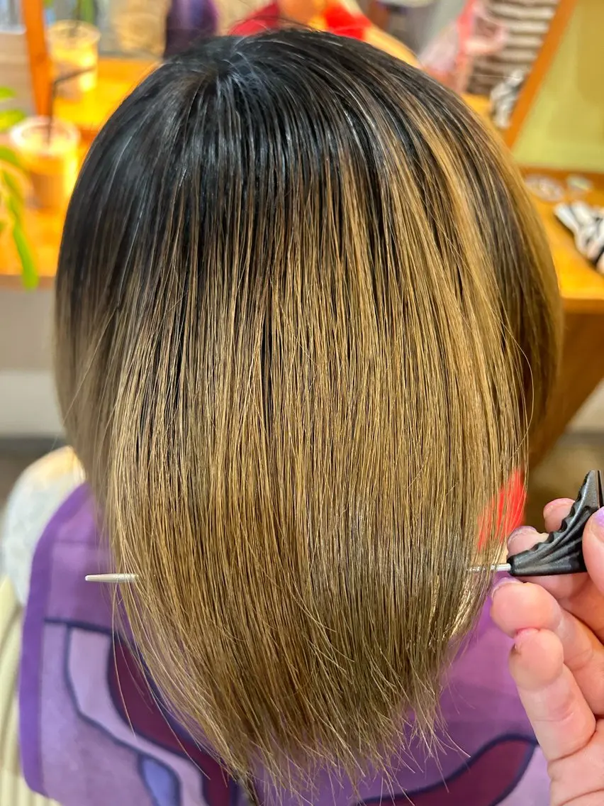 ショート 髪質改善 トリートメント 東 麻祐子のヘアスタイル