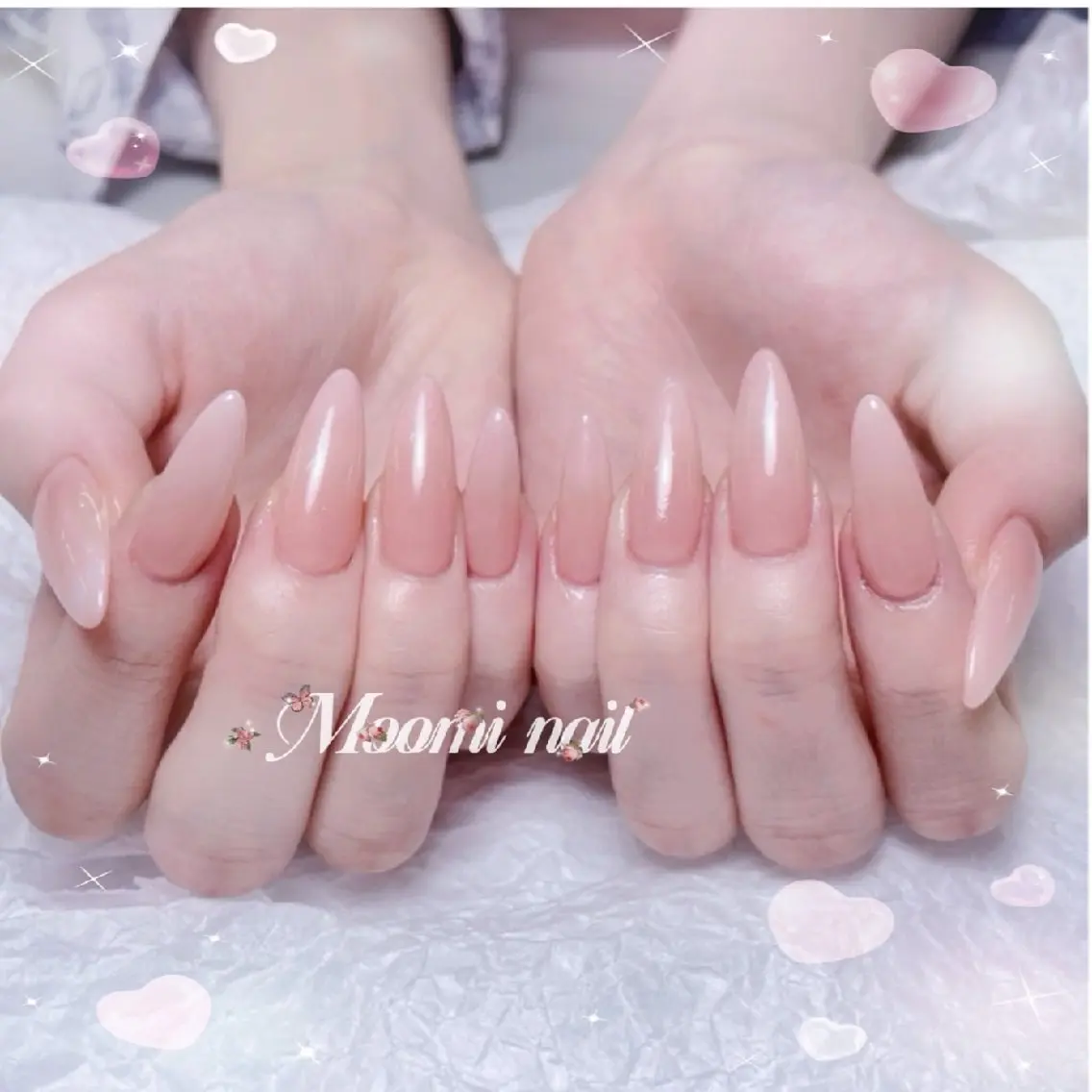 【Hand】シンプル派の方に✨】春のワンカラー・ラメグラデーションの写真