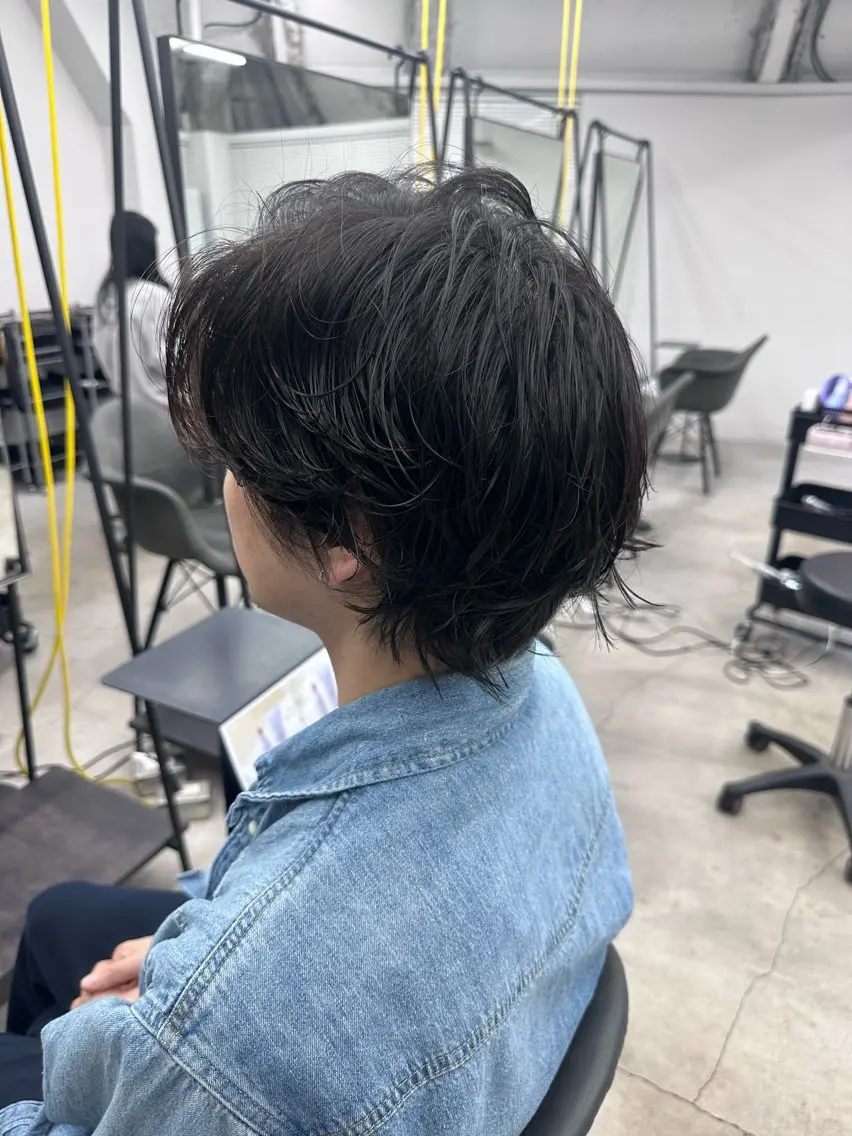 ショート パーマ メンズ カット パーマ メンズカット/パーマ /縮毛矯正😎ともかのヘアスタイル