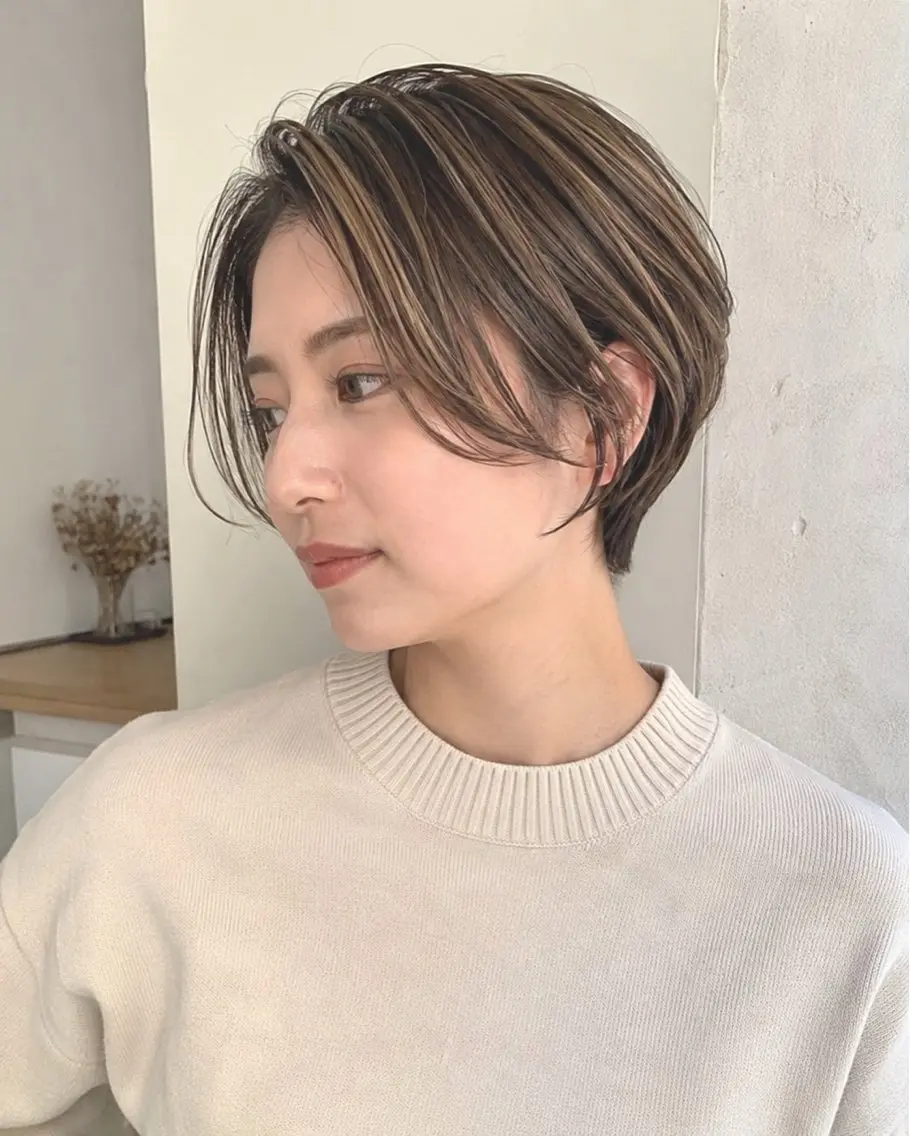 ショート ショートヘア カット 堀江 /木下椋麻のヘアスタイル