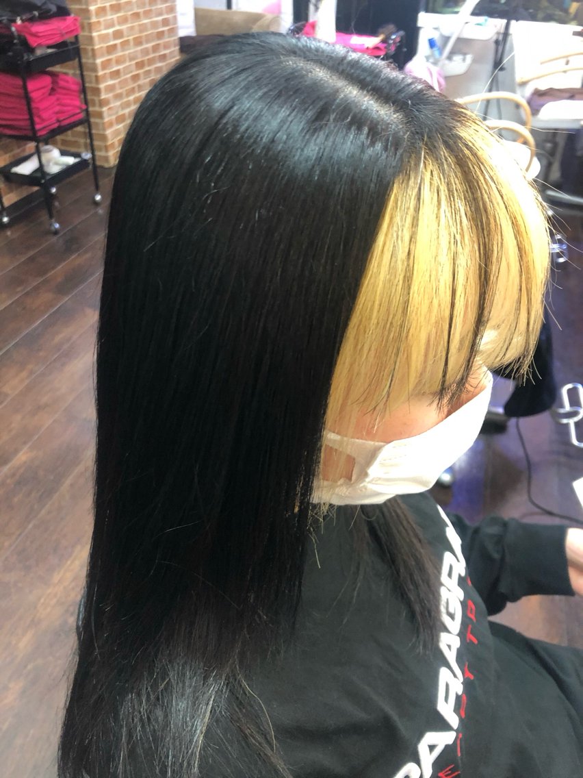 ミディアム カラー 桧山 真のヘアスタイル